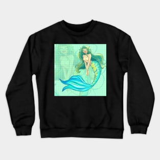 Pretty Mermaid Art Crewneck Sweatshirt